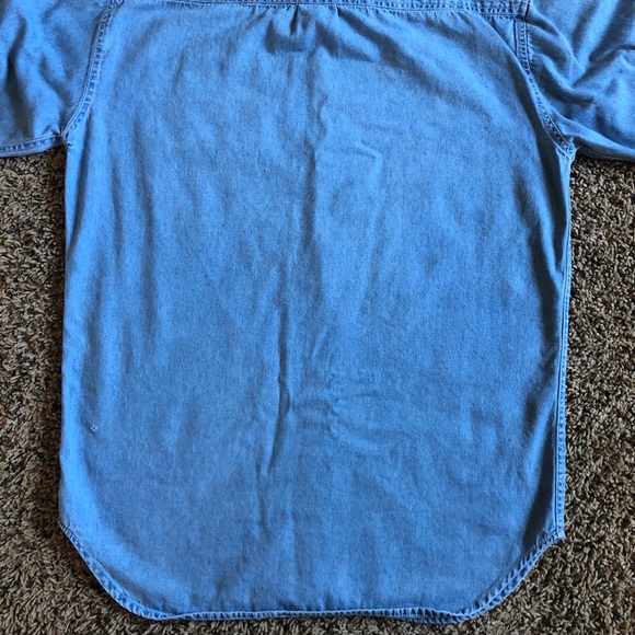 Vintage 1991 Planet Hollywood Long-sleeve Denim Button Down Mens Medium - Picture 5 of 8